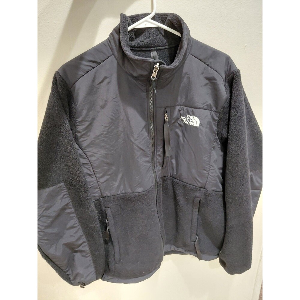 North Face Denali Jacket Womens Size LAR Black Fleece Polartec Coat Outdoor Hike